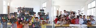 广州美院的支教志愿者给小朋友带去了丰富的美术课程